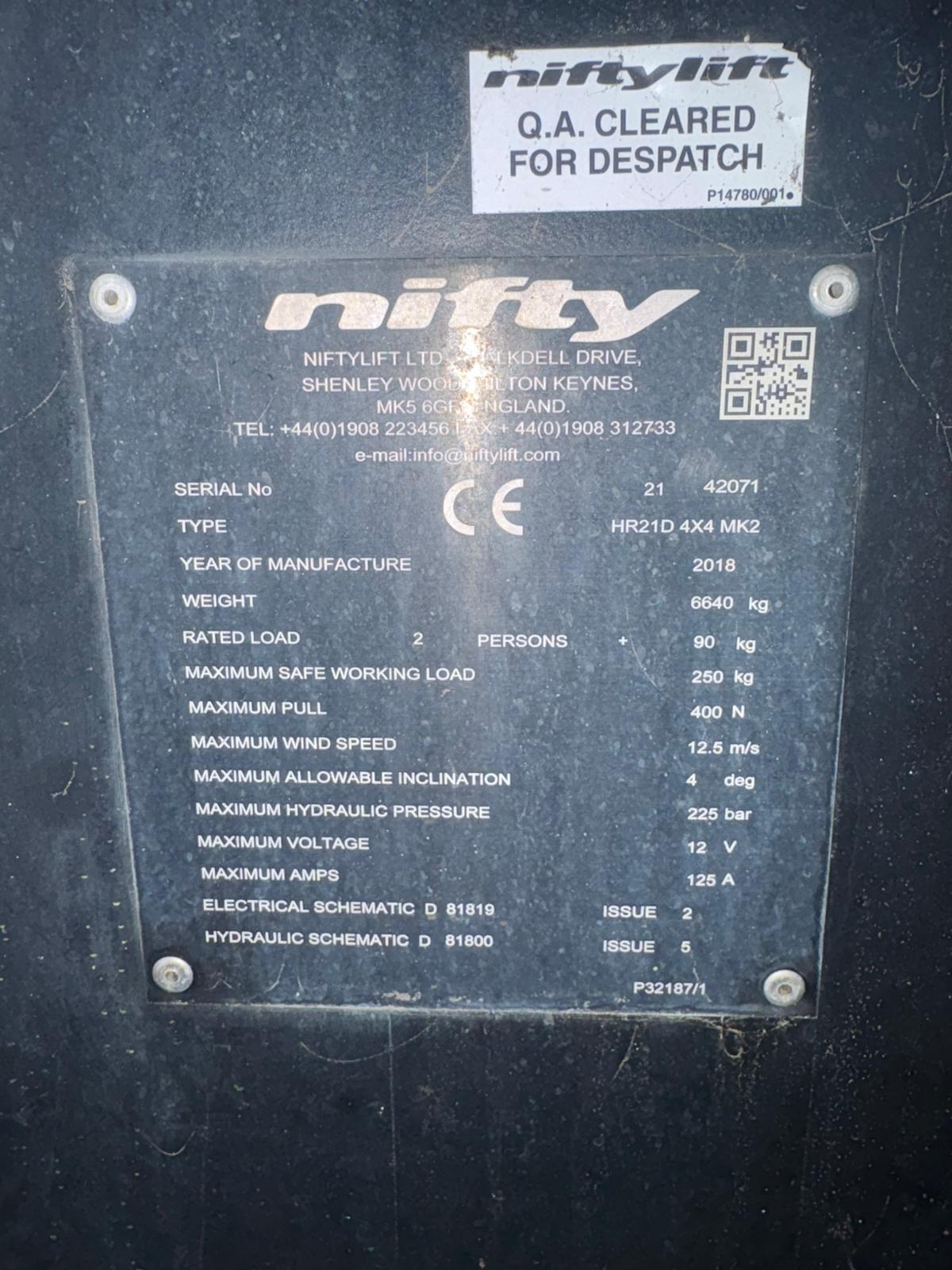 HR21D MK2 4x4 Articulated Boomlift - Image 6