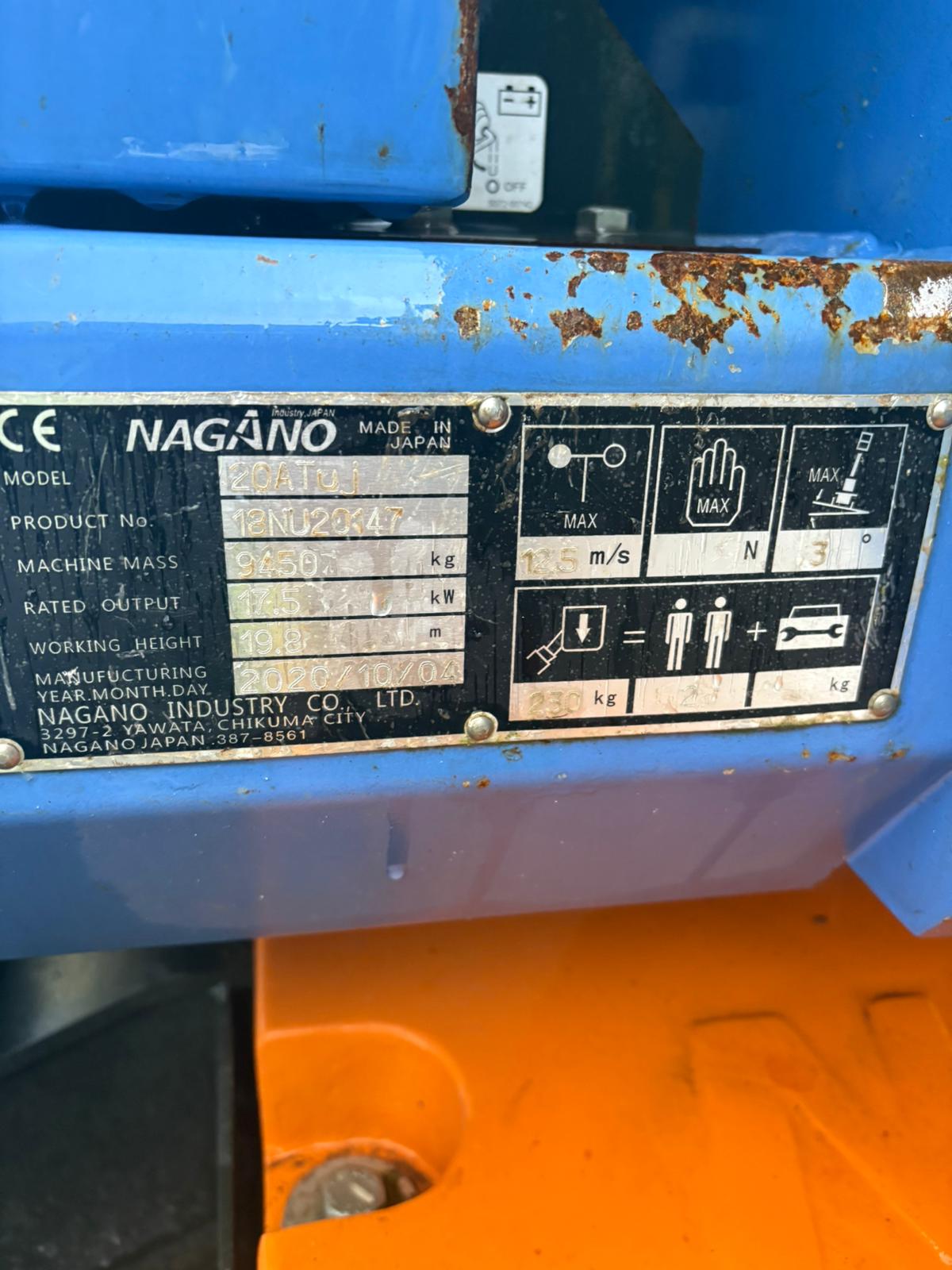 Nagano 20ATuj Articulated Crawler Boom - Image 11