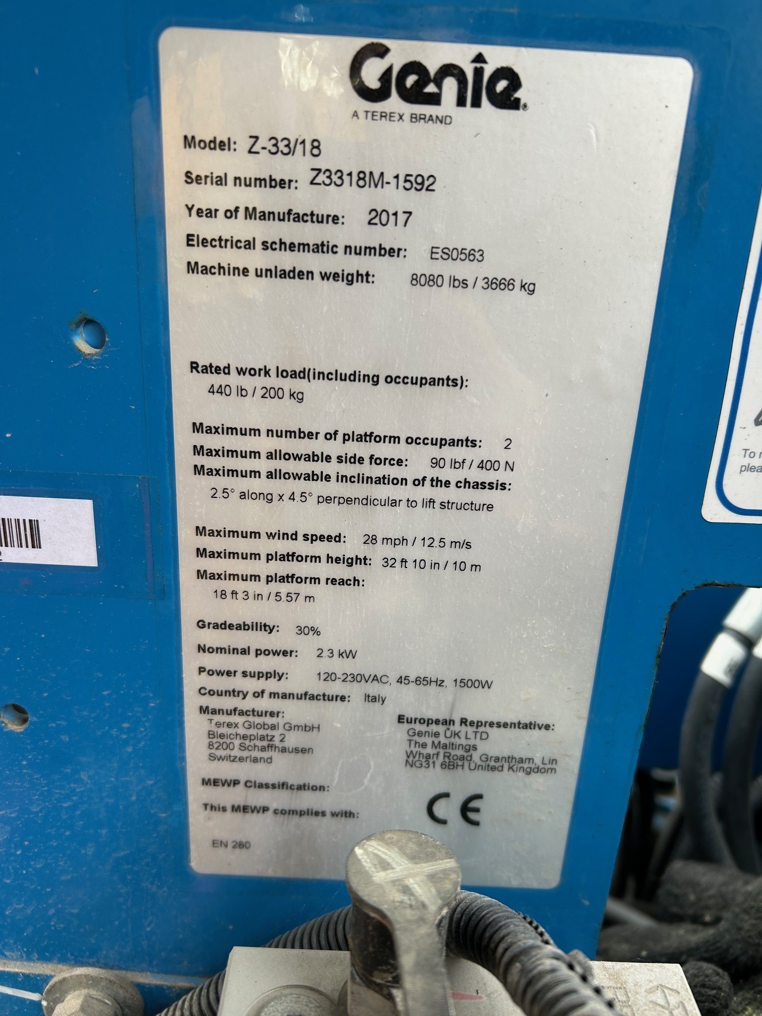 Genie Z33 Articulated boom - Image 6